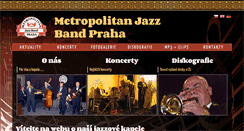 Desktop Screenshot of metropolitanjazzband.cz