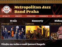 Tablet Screenshot of metropolitanjazzband.cz
